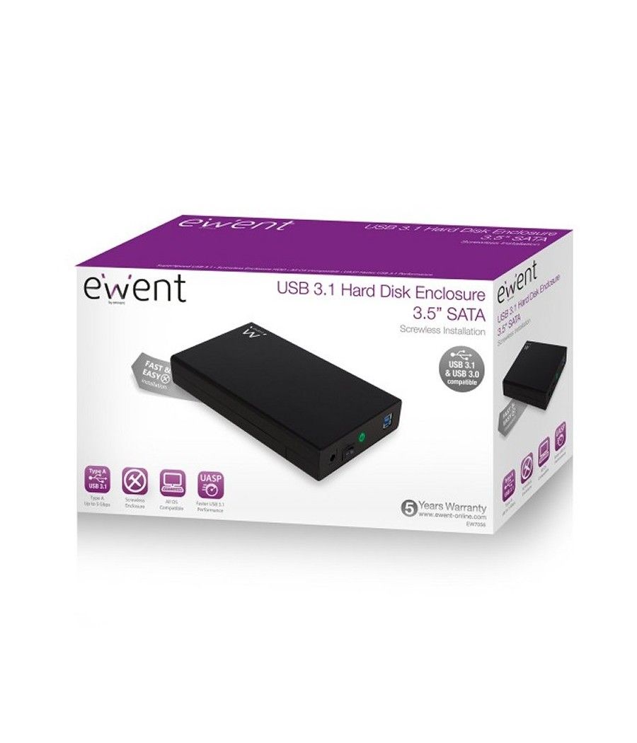 Ewent EW7056 Caja externa 3.5" SATA a USB 3.0 - Imagen 10