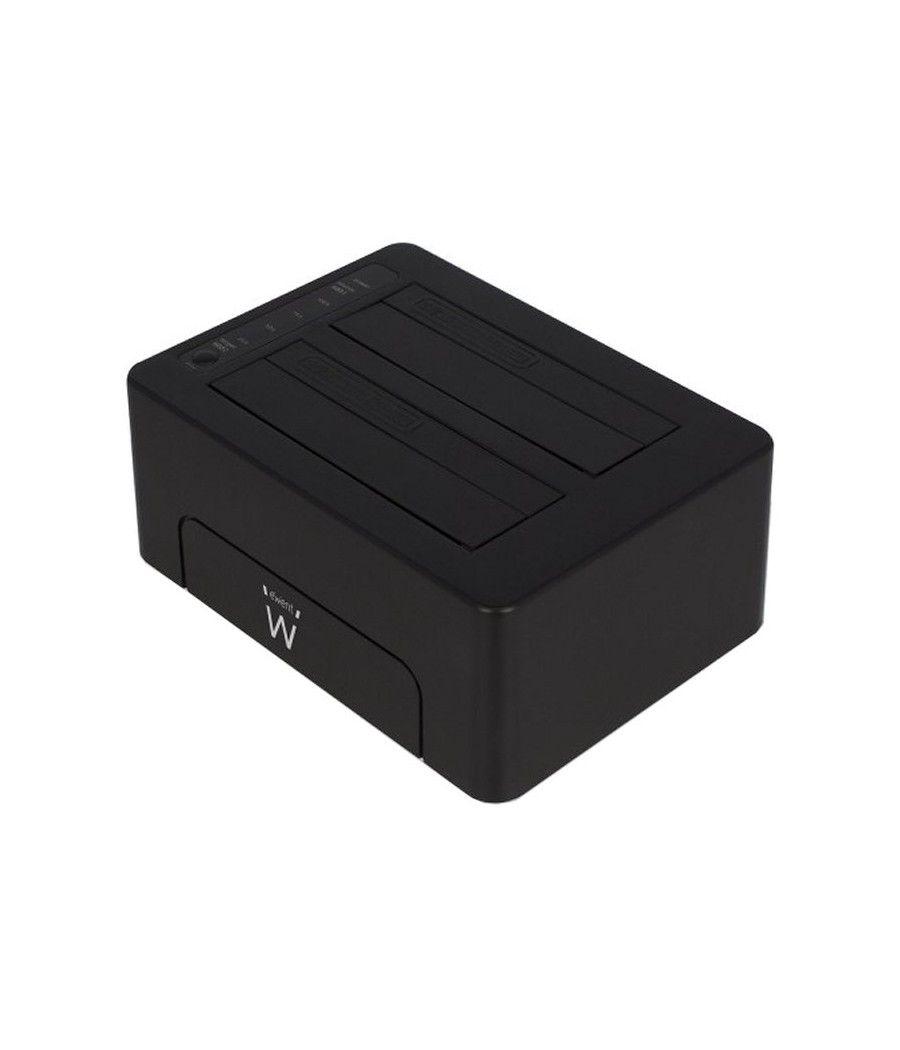 Ewent EW7014 Dock Station Dual 2.5"-3.5" USB 3.1 - Imagen 7