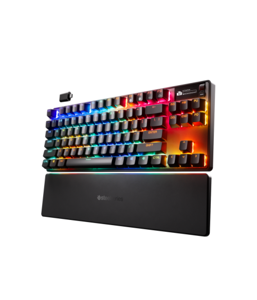 Steelseries apex pro tkl wireless gen 3 teclado juego usb + rf wireless + bluetooth inglés de ee. uu. negro