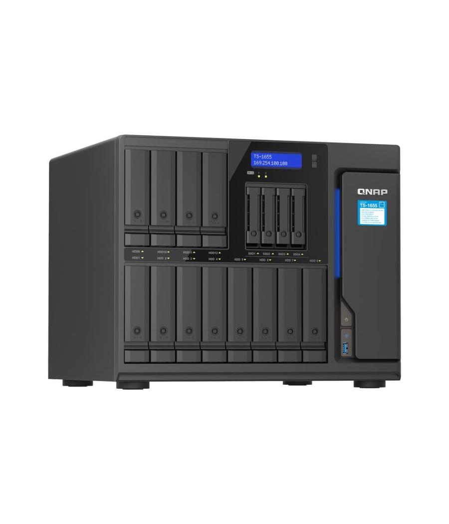 Servidor nas qnap ts - 1655 - 8g 16 bahias 8gb gigabit ethernet