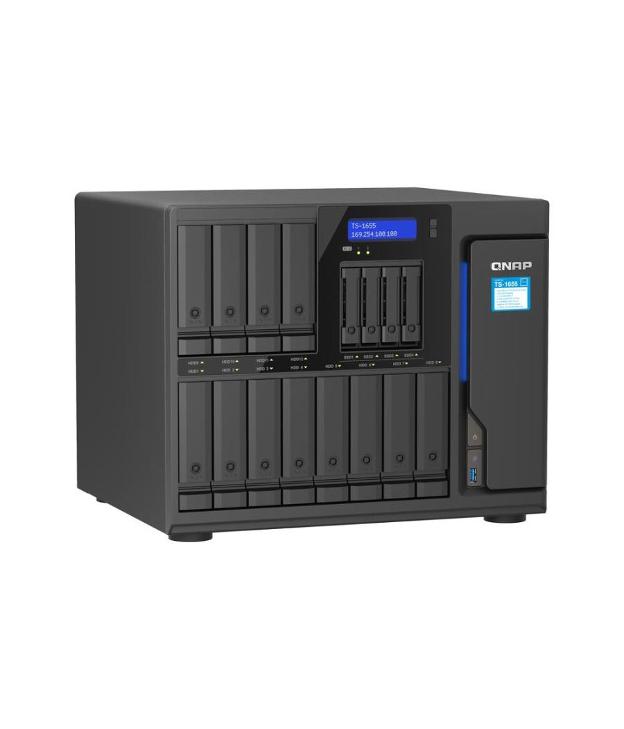 Servidor nas qnap ts - 1655 - 8g 16 bahias 8gb gigabit ethernet
