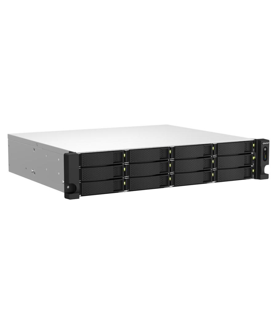 Servidor nas qnap ts - 1264u - rp - 8g 12 bahias 2u rack 8gb gigabit ethernet