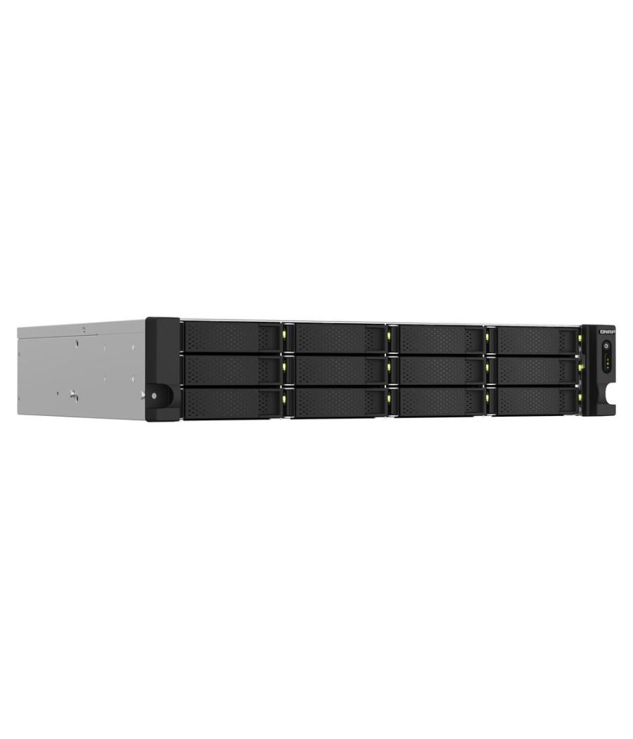 Servidor nas qnap ts - 1264u - rp - 8g 12 bahias 2u rack 8gb gigabit ethernet