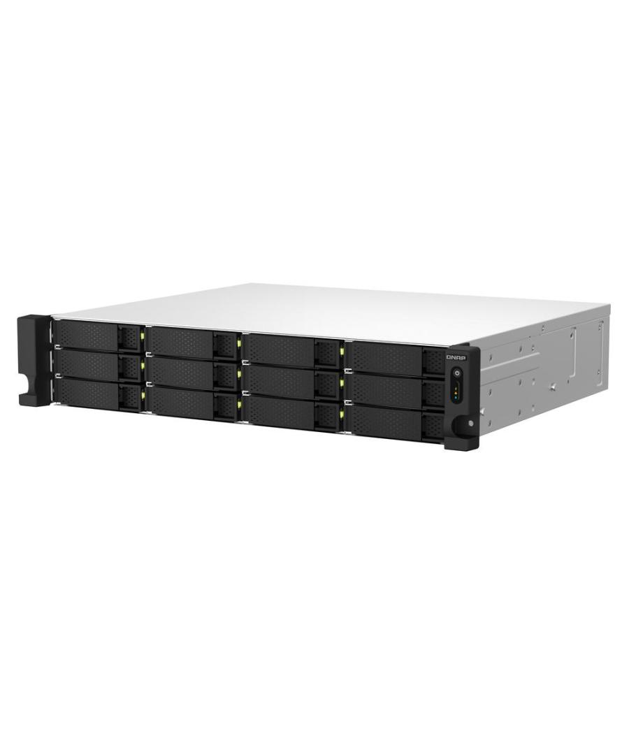 Servidor nas qnap ts - 1264u - rp - 8g 12 bahias 2u rack 8gb gigabit ethernet