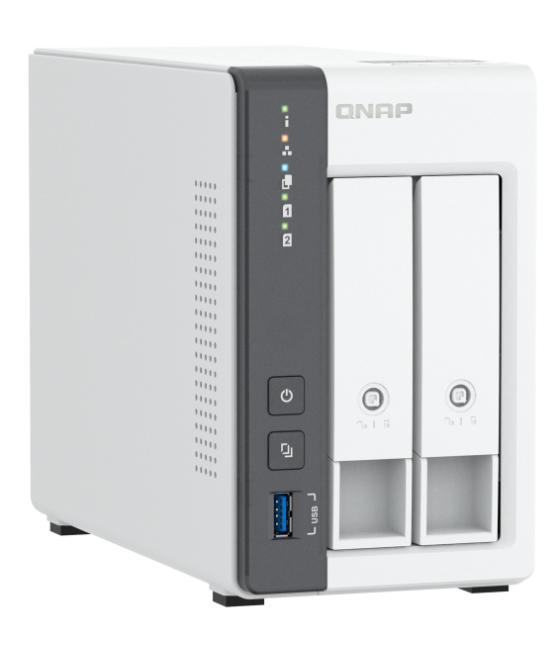 Servidor nas qnap k - ts - 216g+2xmn10ada800s 2 bahias 4gb gigabit ethernet