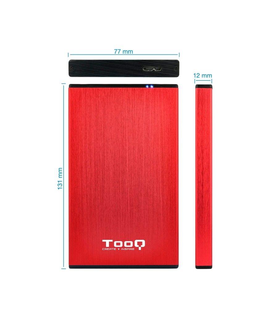Tooq TQE-2527R Caja HDD 2.5" USB 3.1 Gen1/USB 3.0 - Imagen 10