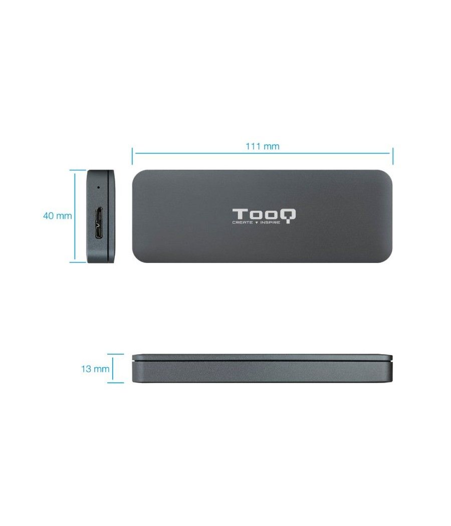 Tooq Caja Externa para discos SSD M.2 NGFF USB - Imagen 4