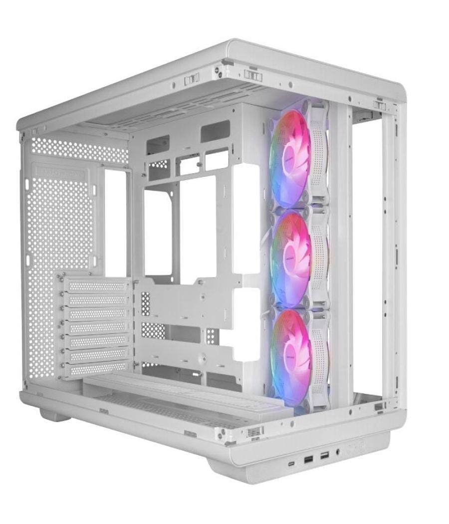 Caja gaming torre mars gaming mc-rev/ blanca