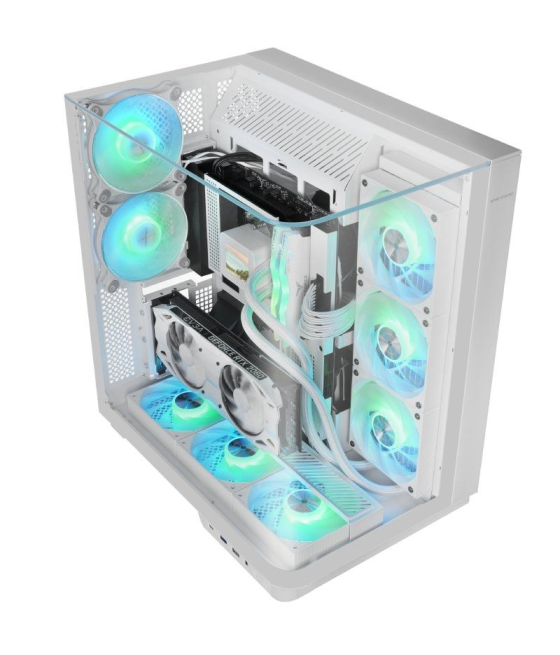 Caja gaming torre mars gaming mc-infinio/ blanca