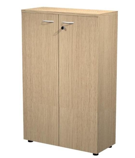 Artexport armario medio presto con puertas 2 estantes 22mm regulables con trasera roble