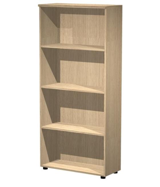 Artexport estantería alta presto abierta 3 estantes 22mm con trasera roble