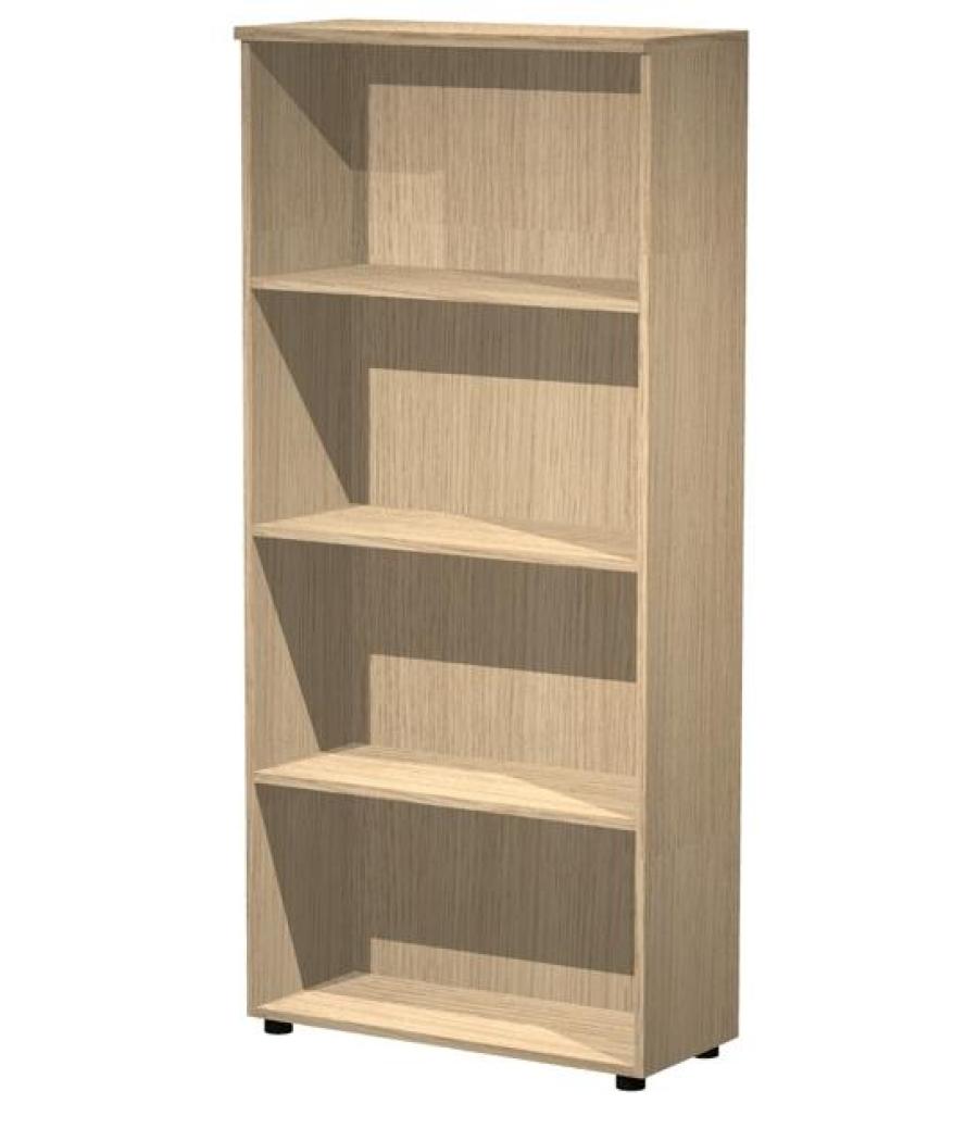 Artexport estantería alta presto abierta 3 estantes 22mm con trasera roble