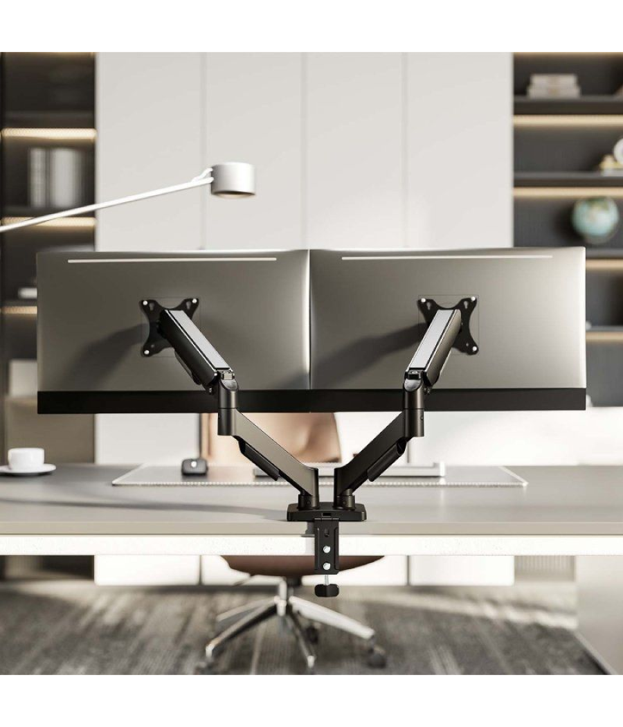 Soporte para 2 monitores aisens dt32tsr-357/ hasta 9kg