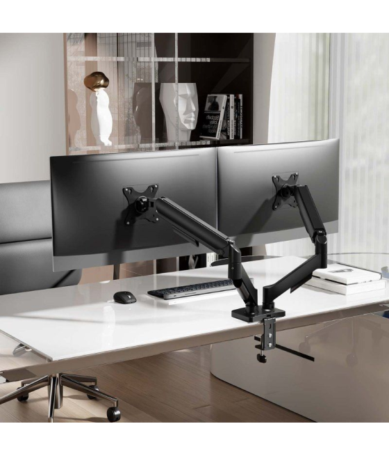 Soporte para 2 monitores aisens dt32tsr-357/ hasta 9kg