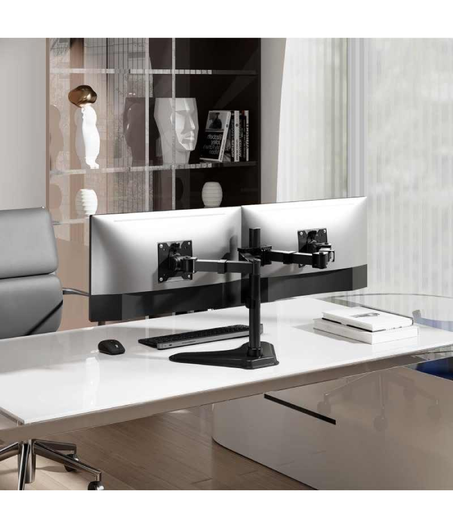 Soporte para 2 monitores aisens dt35tsr-361/ hasta 20kg