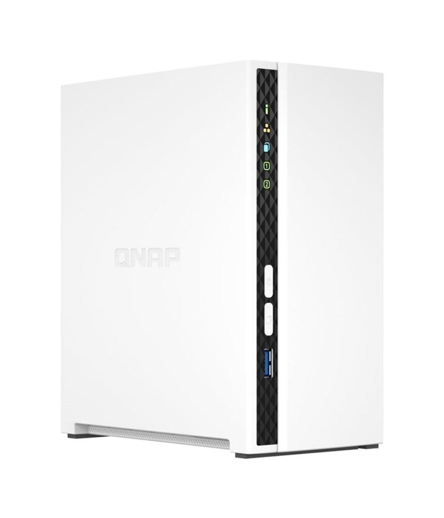 Servidor nas qnap k - ts - 233+2xmn10ada600s 2 bahias 2gb gigabit ethernet