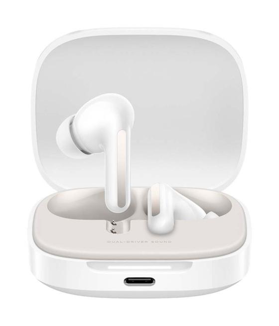 Auriculares bluetooth xiaomi redmi buds 6 con estuche de carga/ autonomía 10h/ blancos