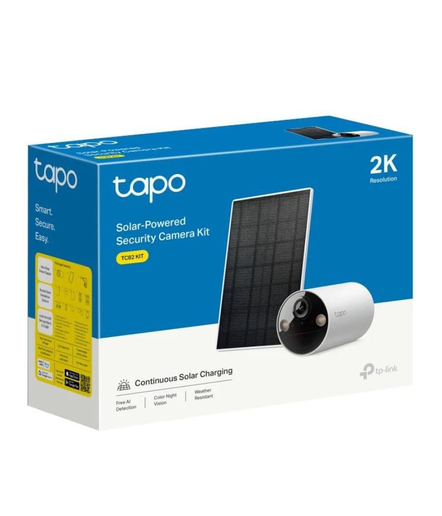 Tp-link tc82 kit cámara wifi 2k batería pane solar