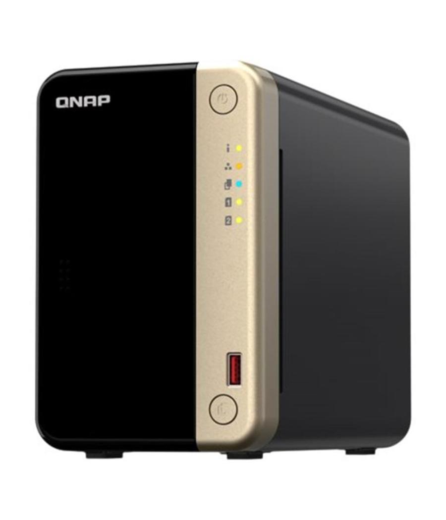 Servidor nas qnap k - ts - 264 - 8g+2xmn10ada800s 2 bahias 8gb gigabit ethernet