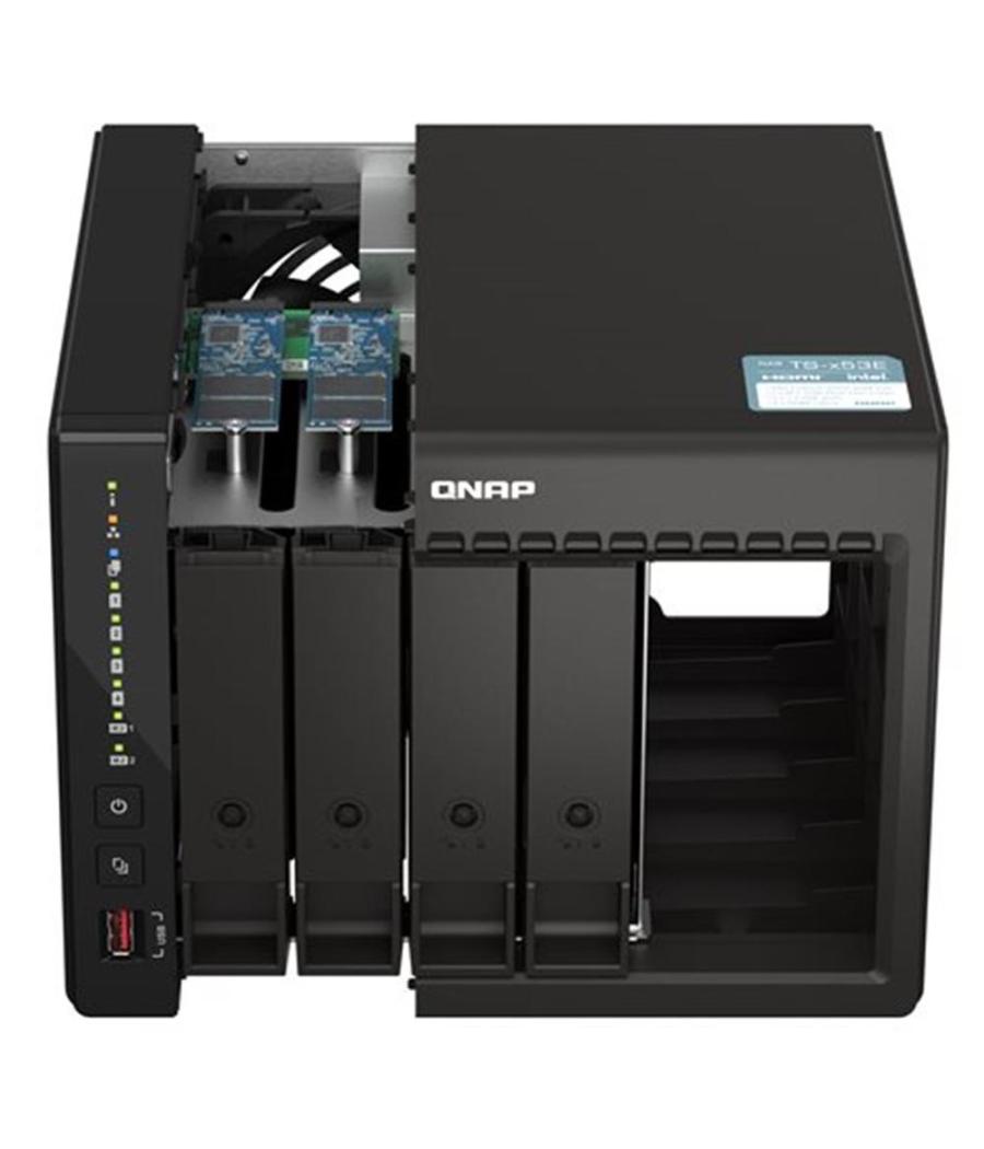 Servidor nas qnap k - ts - 453e - 8g+4xmn10ada800s 4 bahias 8gb gigabit ethernet