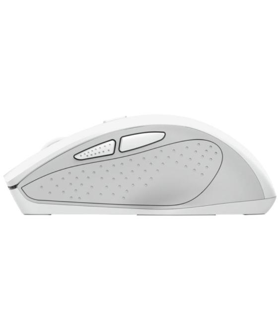 Ratón inalámbrico trust nito silent/ hasta 2200 dpi/ blanco