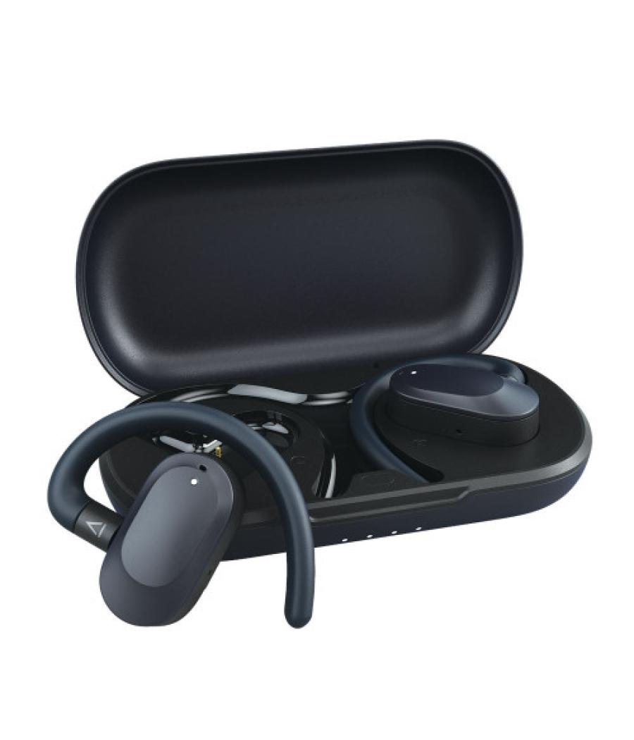 Creative labs outlier go auriculares inalámbrico gancho de oreja llamadas/música/deporte/uso diario usb tipo c bluetooth azul