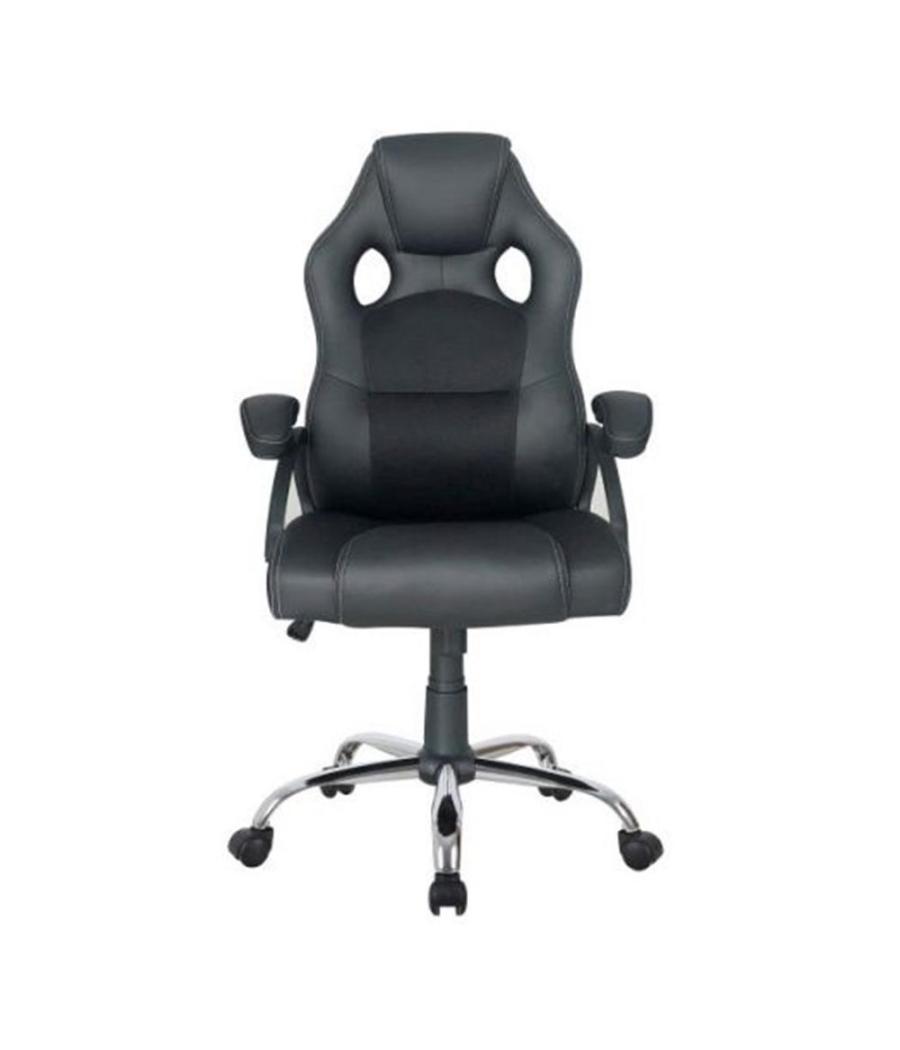 Silla de oficina equip 651016 negra respaldo acolchado ergonomica