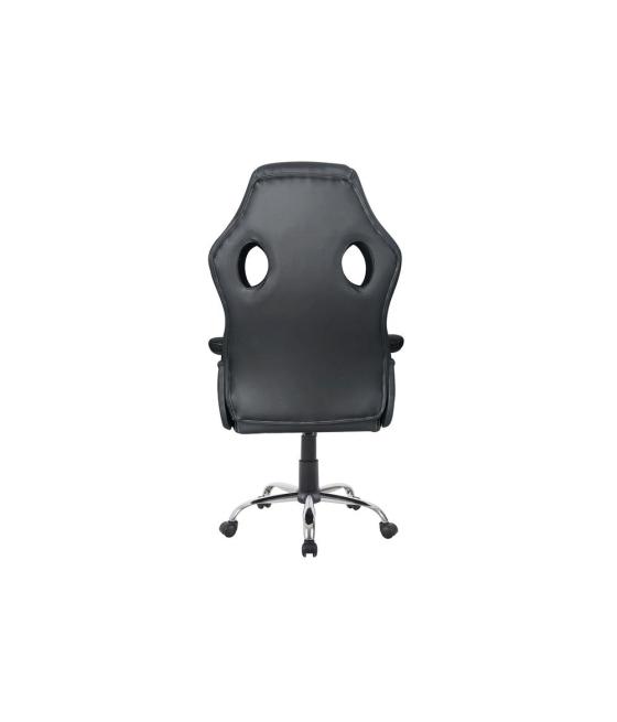 Silla de oficina equip 651016 negra respaldo acolchado ergonomica