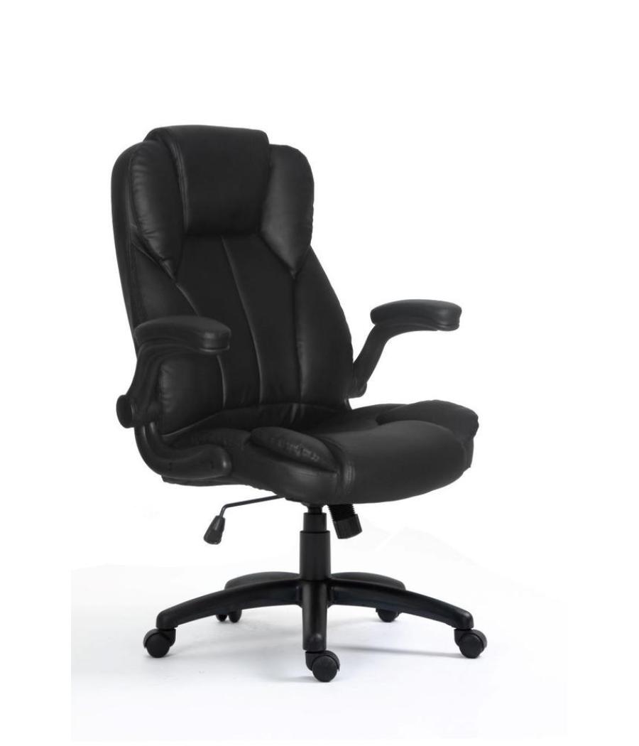 Silla de oficina equip 651006 negra respaldo acolchado ergonomica