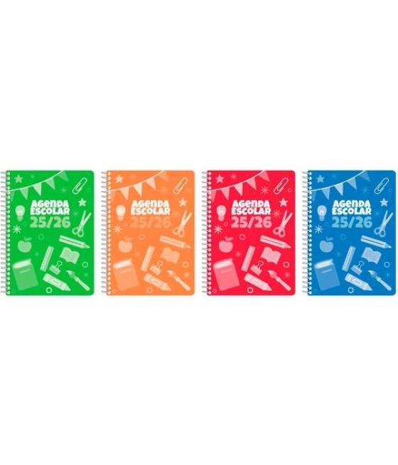 Didex agenda escolar a6 1dp tapa pp c/surtidos 2025-2026