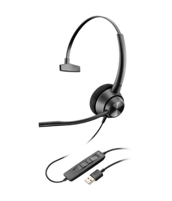 Hp poly auriculares encorepro ep310 diadema monoaural c/ micrófono control de volumen cable usb-a negro