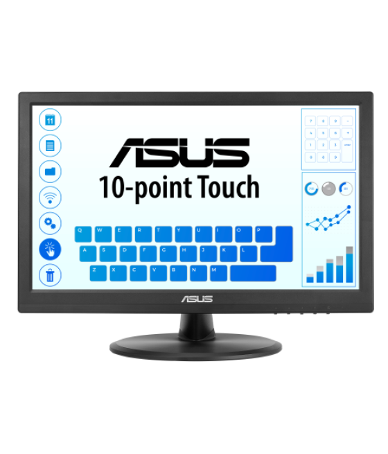 Asus vt169he monitor táctil, 16", fhd 1920x1080, ips, frameless