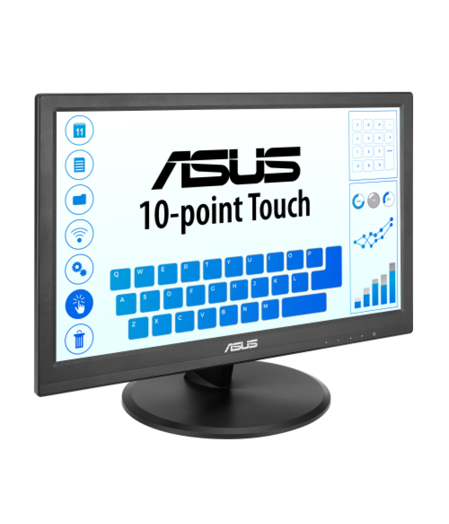 Asus vt169he monitor táctil, 16", fhd 1920x1080, ips, frameless