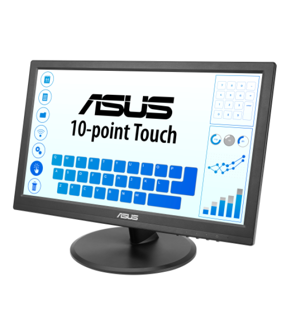 Asus vt169he monitor táctil, 16", fhd 1920x1080, ips, frameless