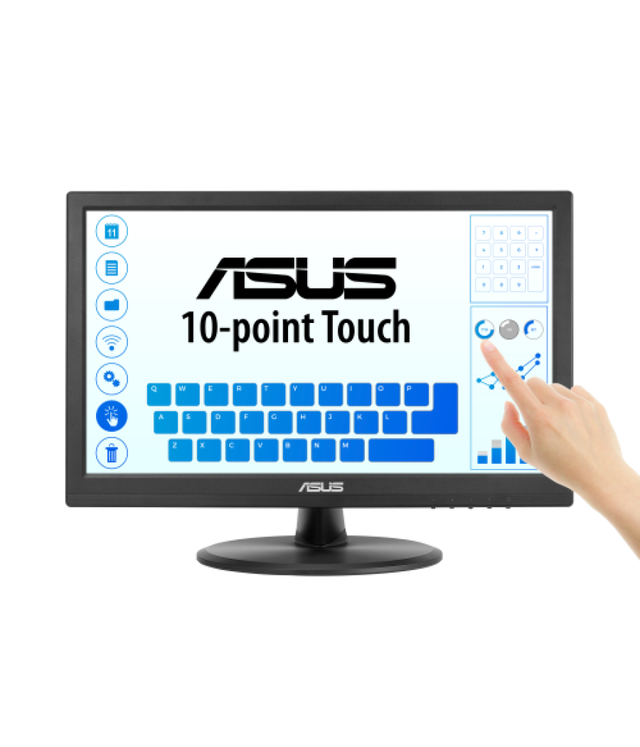Asus vt169he monitor táctil, 16", fhd 1920x1080, ips, frameless