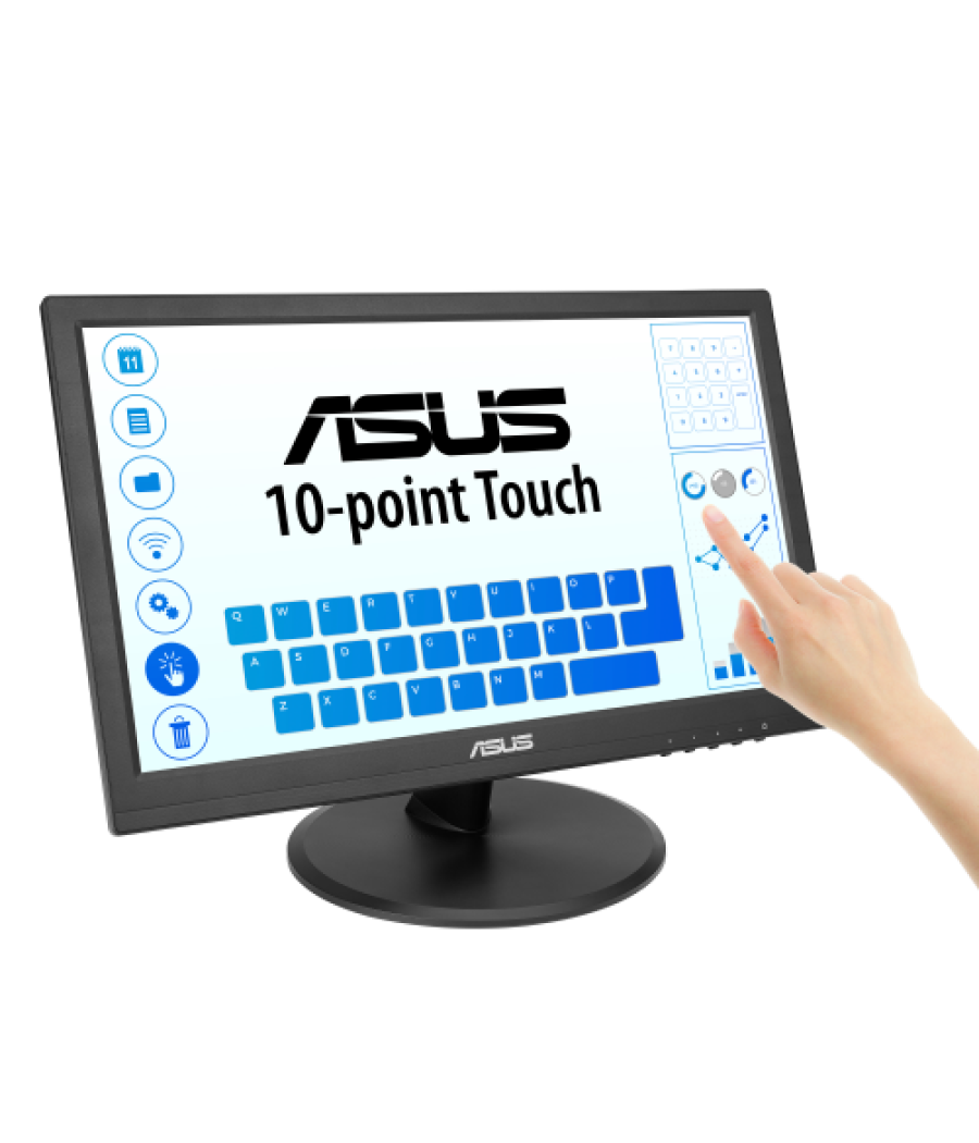 Asus vt169he monitor táctil, 16", fhd 1920x1080, ips, frameless