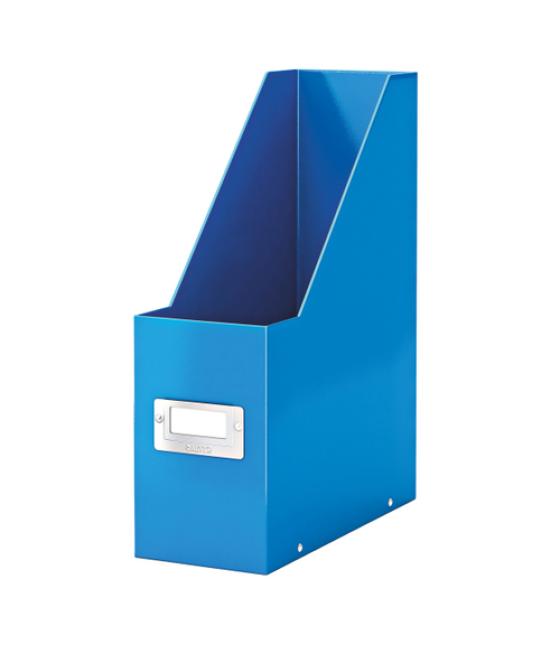 Revistero leitz click & store cartón forrado color azul 103x170x235 mm