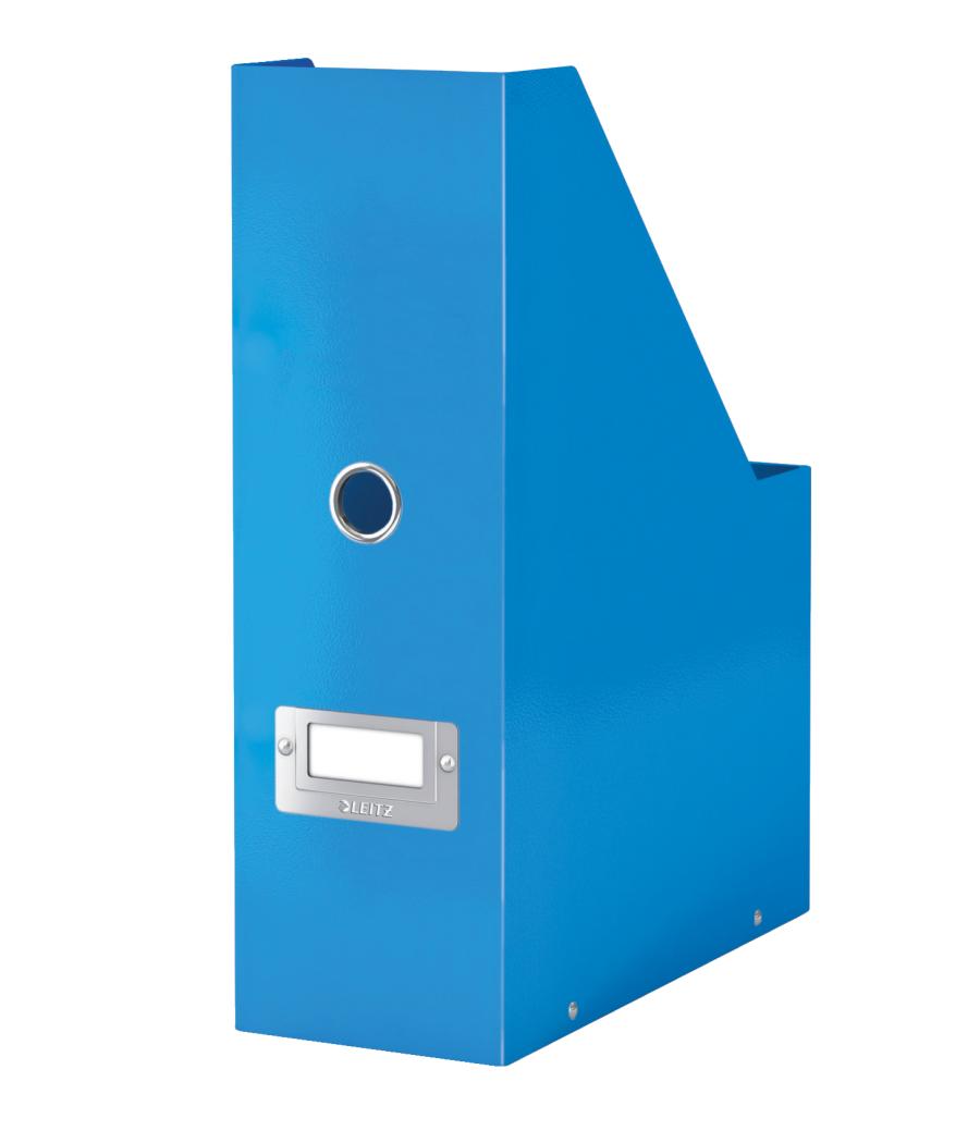 Revistero leitz click & store cartón forrado color azul 103x170x235 mm