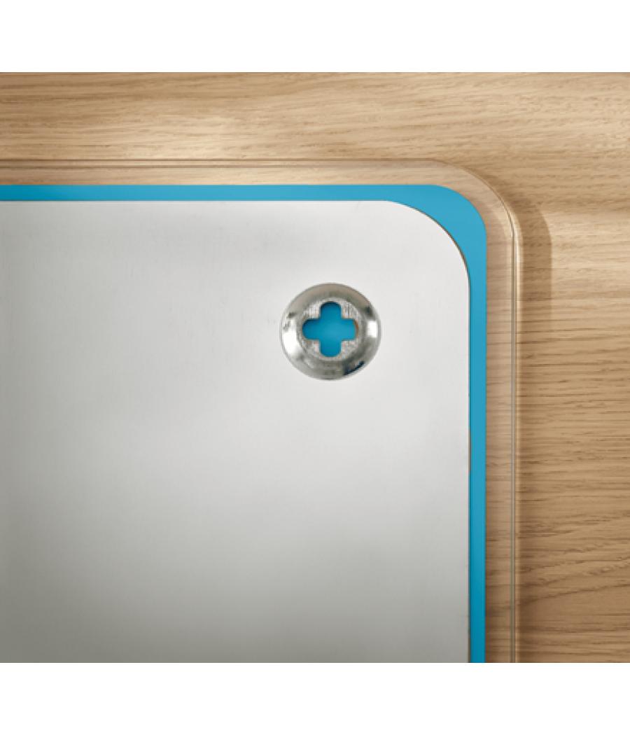 Pizarra cristal leitz cosy magnética color azul 800x600 mm