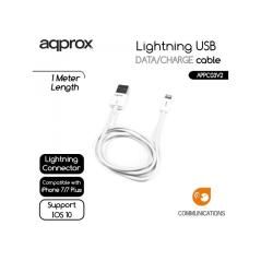 Cable usb(a) 2.0 a lightning 2.0 approx 1m blanco