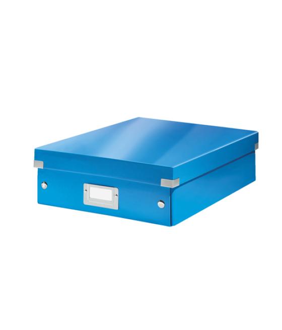 Caja de almacénamiento leitz click&store mediana color azul 280x100x370 mm