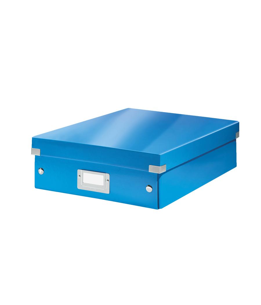 Caja de almacénamiento leitz click&store mediana color azul 280x100x370 mm