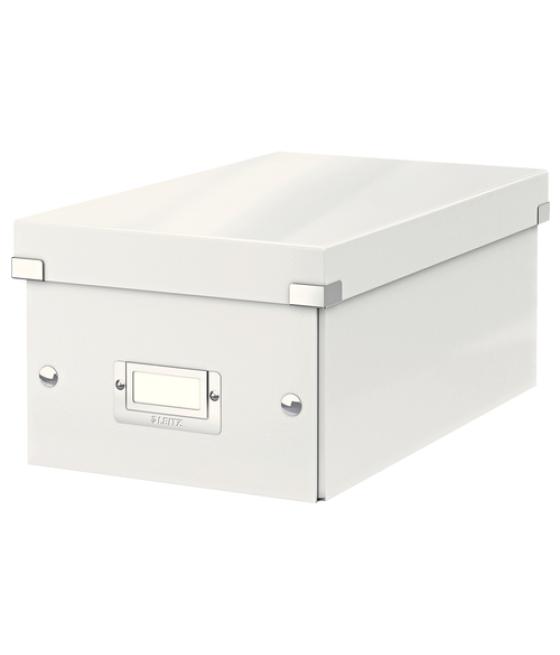Caja de almacénamiento leitz click&store dvd box color blanco 206x147x352 mm