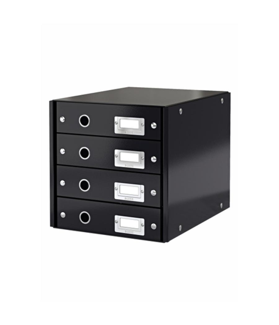 Fichero cajones de sobremesa leitz click&store 4 cajones color negro 290x283x360 mm