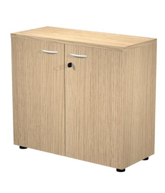 Artexport armario bajo presto con puertas 1 estante 22mm regulable con trasera roble