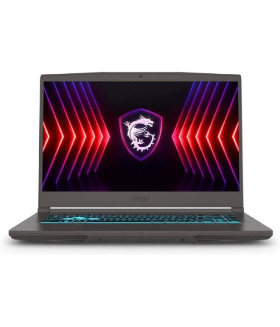 Msi portatil. thin a15 b7ve-040xes.15.6" fhd (1920*1080), 144hz 45%ntsc ips-level.rtx 4050, gddr6 6gb.ddr5 8gb*2.512gb nvme pcie