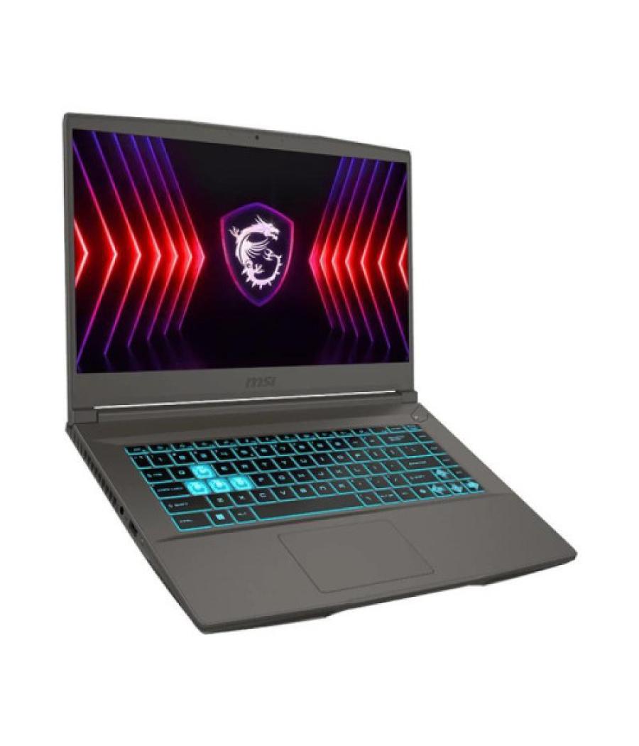 Msi portatil. thin a15 b7ve-040xes.15.6" fhd (1920*1080), 144hz 45%ntsc ips-level.rtx 4050, gddr6 6gb.ddr5 8gb*2.512gb nvme pcie