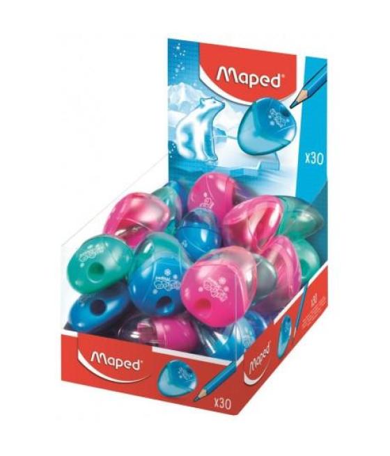 Maped afilalápices i-gloo 1 agujero c/surtidos caja expositora de 30u