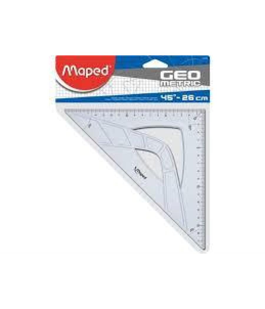 Maped escuadra geometric 45º hipotenusa 26 cm