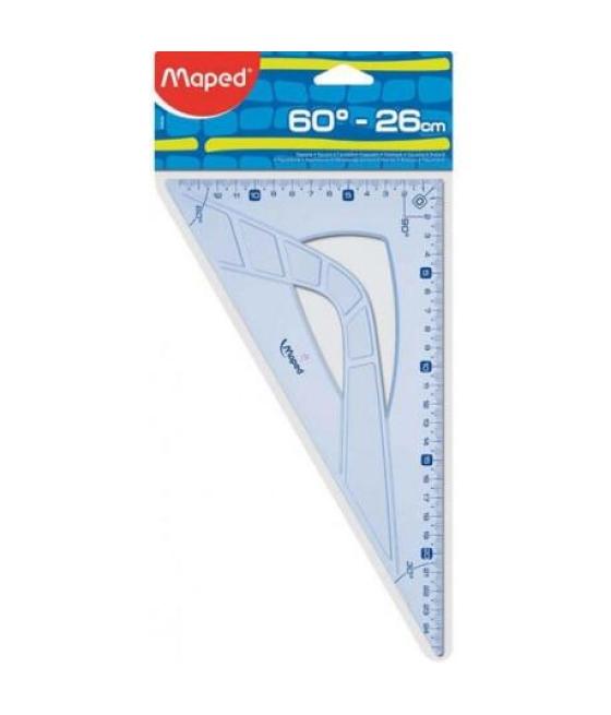 Maped cartabón geometric 60º lado mayor de 26 cm